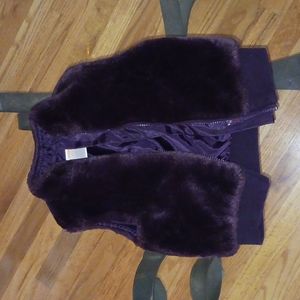 Gymboree faux fur vest